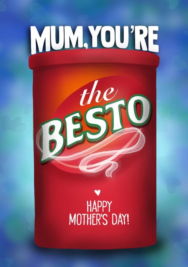 Funny Mother's Day Card - Besto - Gravy created by I Draw Stuff