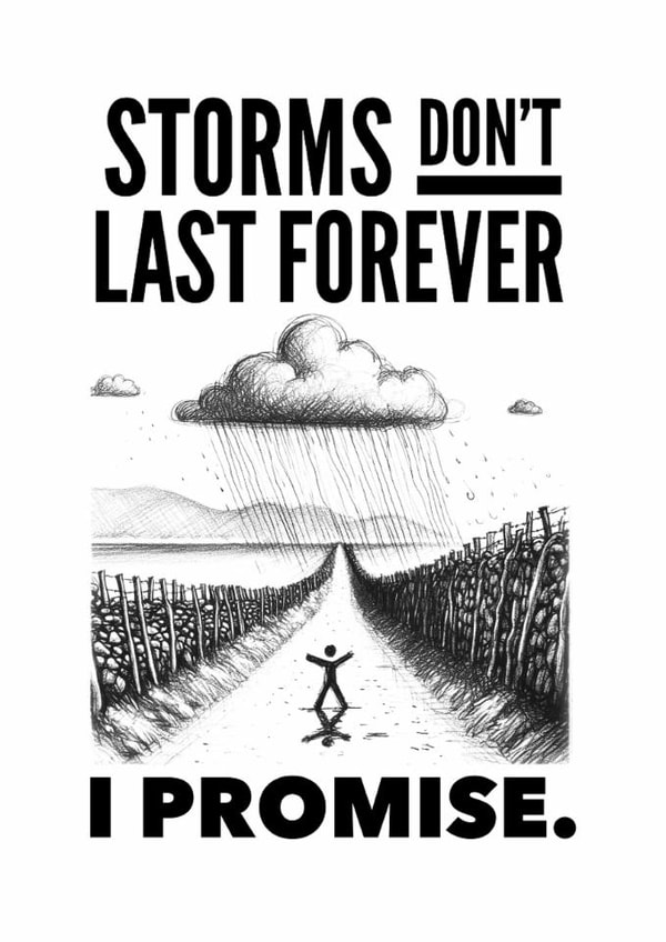 A thoughtful card to show support when someone is weathering a storm. created by BobbinAlongWithHeather