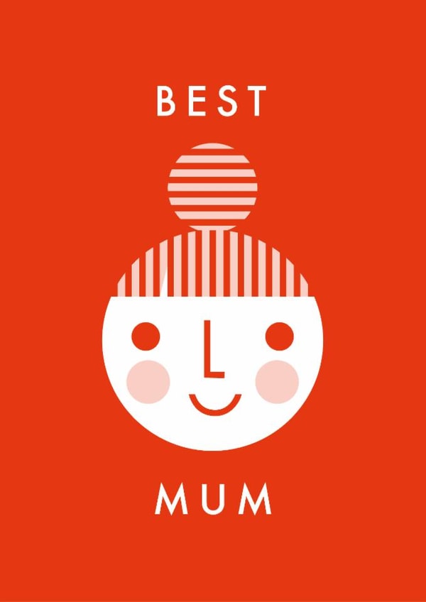Cute Mother's Day Card - Best Mum created by Dicky Bird