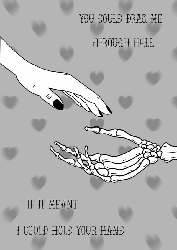Emo Valentines Day Card created by Joel Absalom