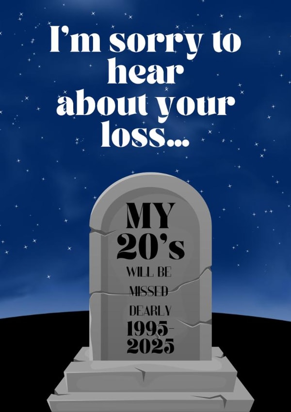 Funny 30th Birthday card for anyone created by Mathura Rajaseelan