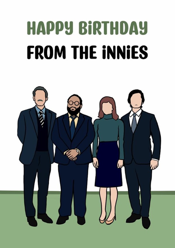 Funny Birthday Card - Severance - Innies created by Doublea