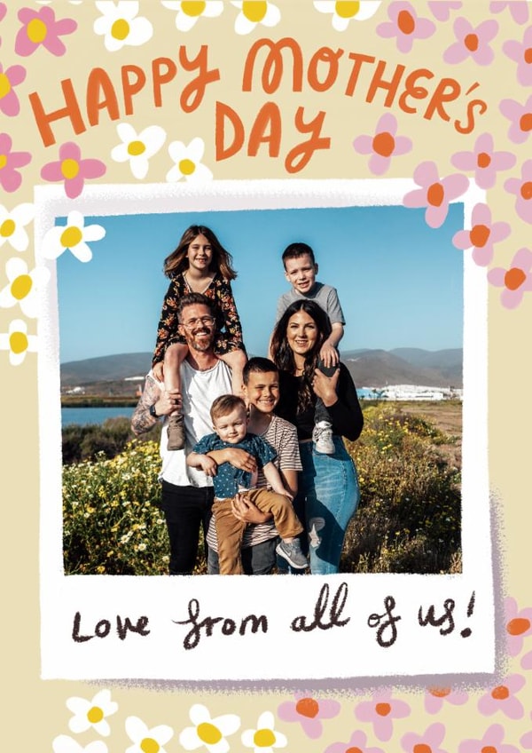 Pretty Mother's Day Card - Polaroid Frame - From All Of Us created by @AimeeStevens.Design
