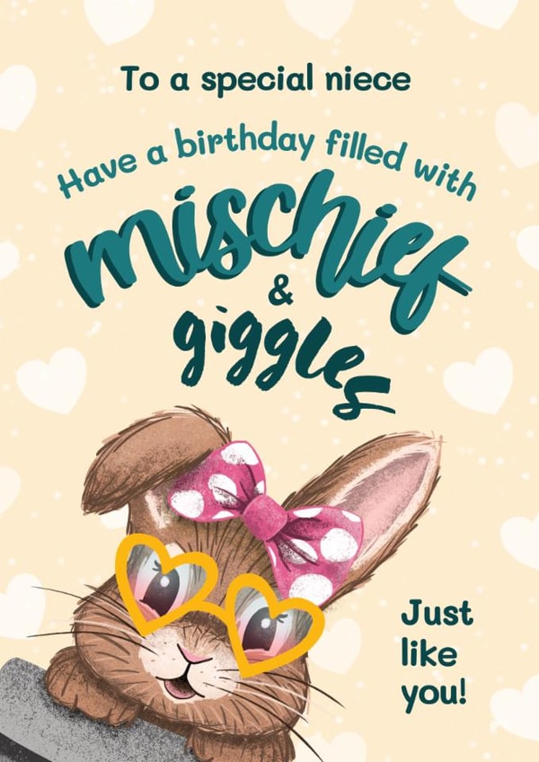 Cute Birthday Card - Special Niece created by Bev O'Connor || @oconnordesign
