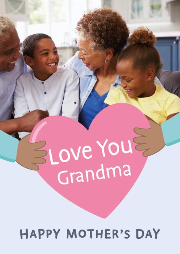Cute Mother's Day Card - Love You Grandma created by Macie Dot Doodles