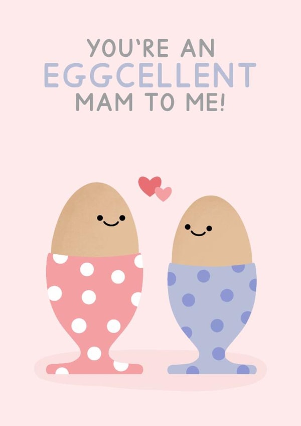 Cute Mother's Day Card - Eggs - Mam created by Jeff and the Squirrel