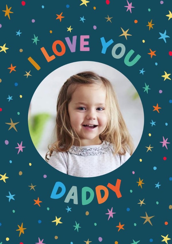 Cute Father's Day Card - From The Kids - I Love You Daddy created by The Pattern Press