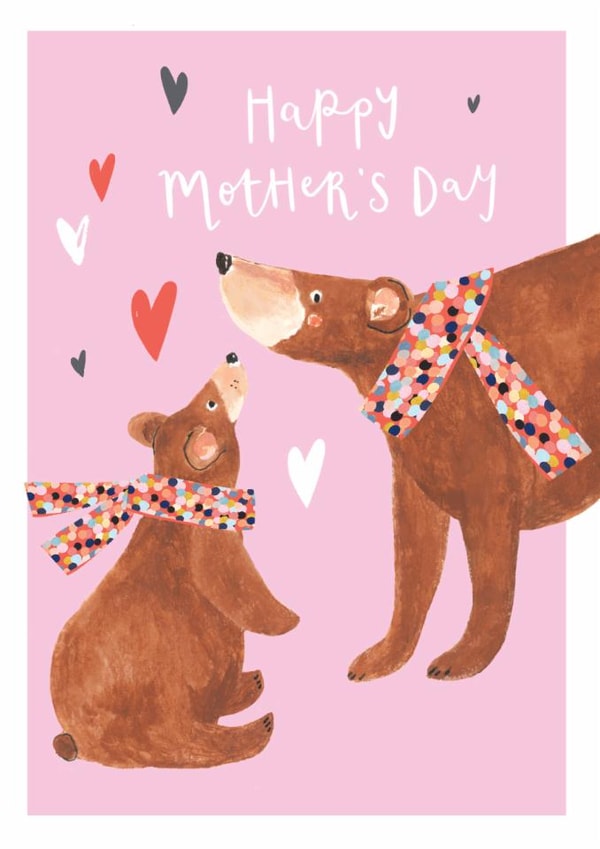 Cute Mother's Day Card - Cute Bears - For Mother Figure created by Louise Tiler