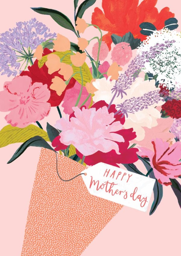 Pretty Mother's Day Card - Flowers Bouquet created by Louise Tiler