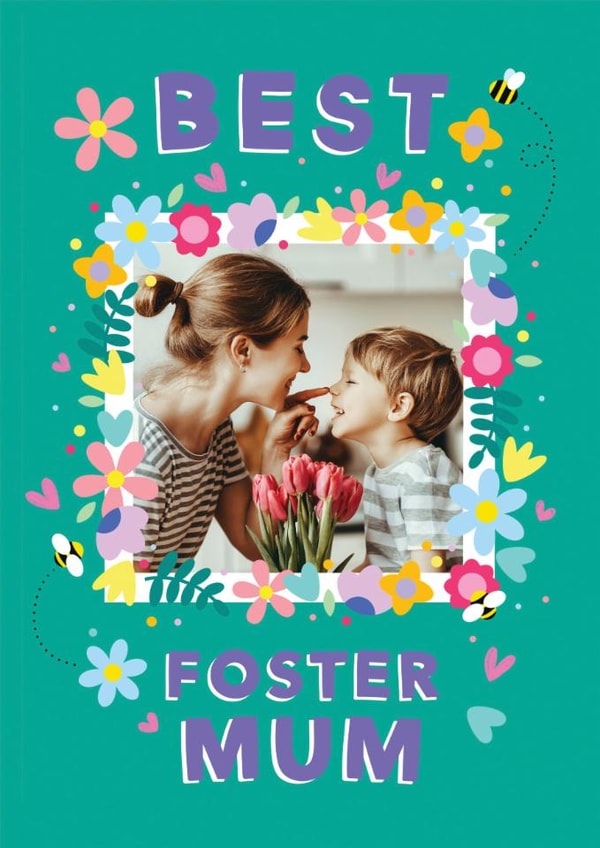 Cute Mother's Day Card - Best Foster Mum created by Jessica Rachel Sharp