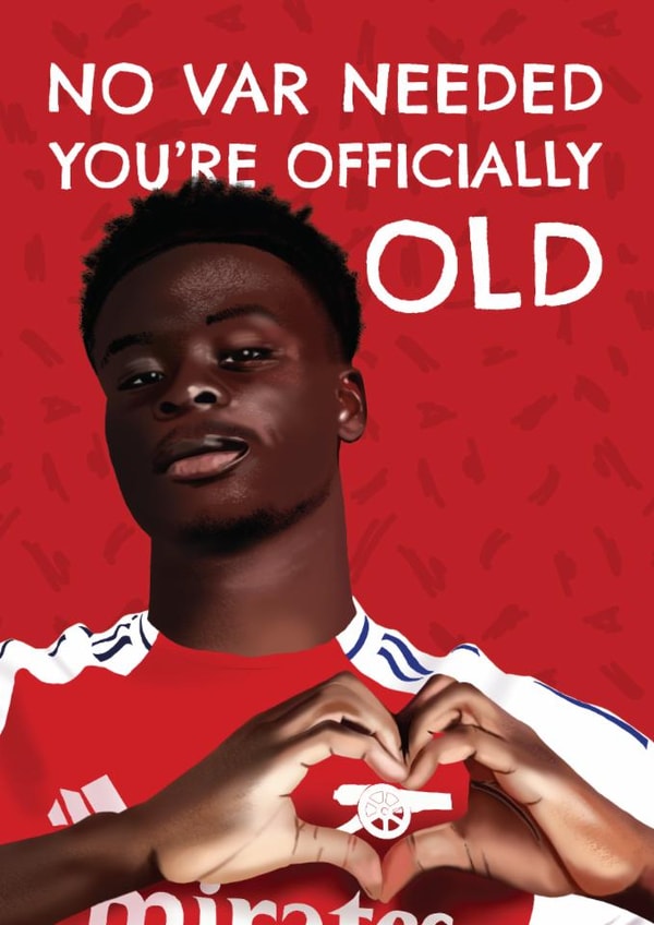 Fun Saka Birthday Day Card - Bukayo Saka - Gooners created by AbiGoLucky