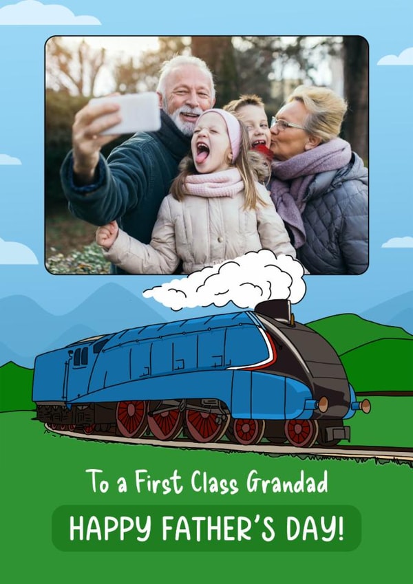Cute Father's Day Card - For Grandad - Steam Train created by Evie Garnett Designs