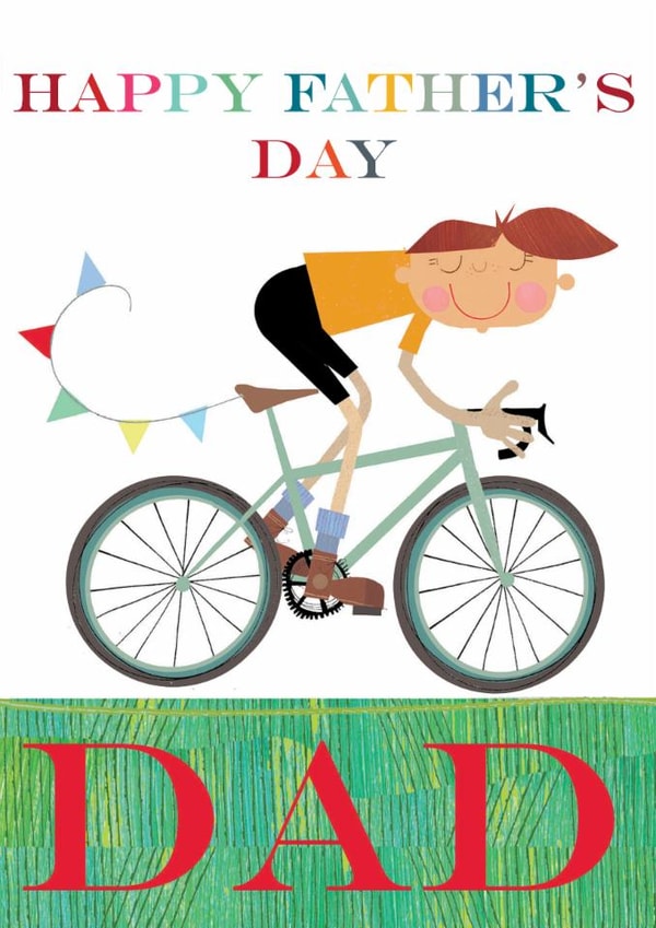 Cute Father's Day Card - Cycling created by Kali Stileman