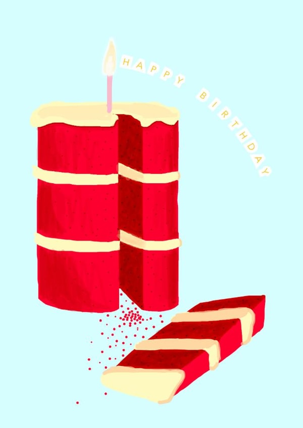 Red Velvet Birthday Cake created by August Skies Designs