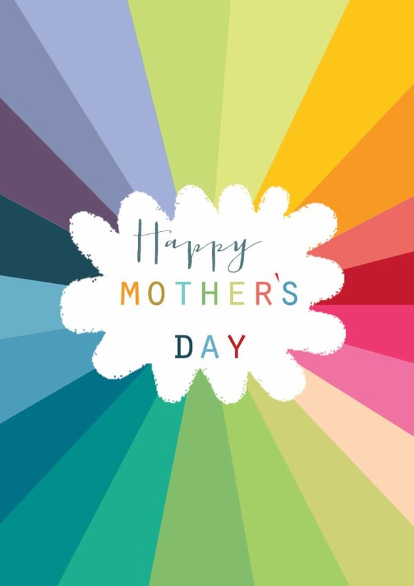 Classic Mother's Day Card - Rainbow Stripes created by Kali Stileman