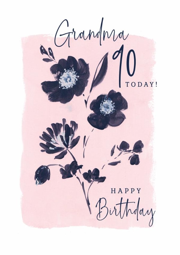 Classic Birthday Card - For Grandma - 90th created by Rebecca Prinn