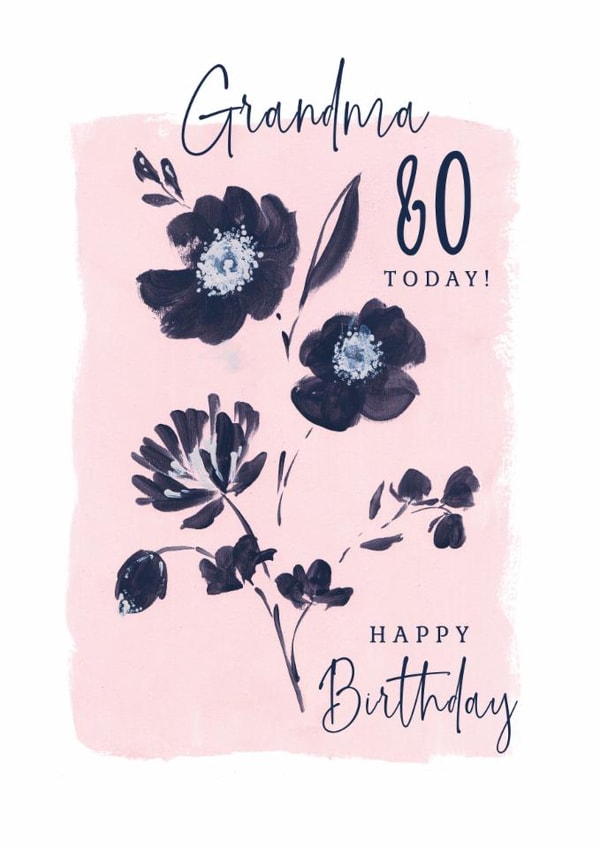 Classic Birthday Card - 80th - For Grandma created by Rebecca Prinn
