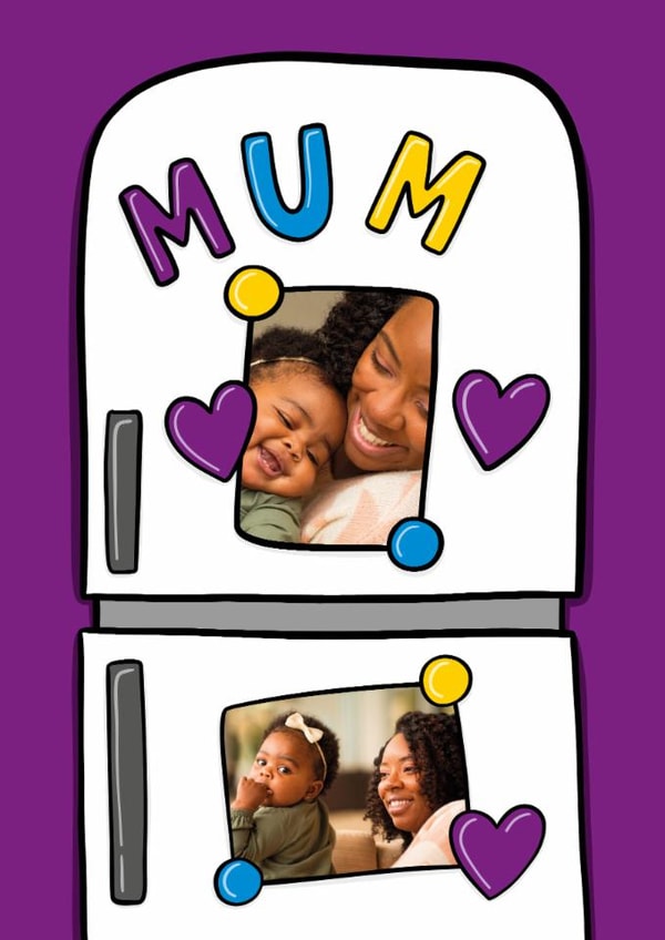 Cute Mothers Day Card - Fridge Magnet Photo Card created by TeePee Creations