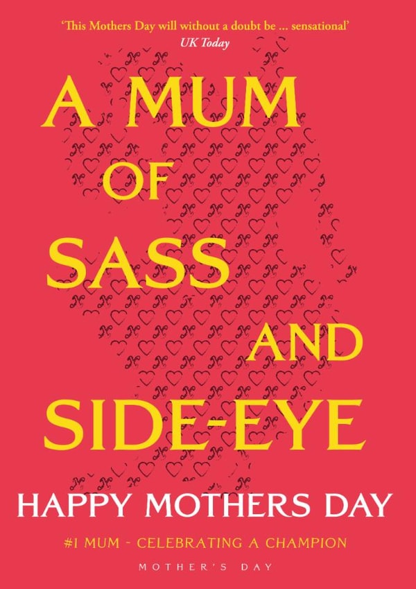 Funny Mother's Day Card - ACOTAR - Sass And Side Eye created by Cards from Designers