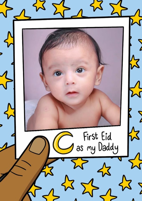 Cute Eid Card - For Daddy - First Eid created by TeePee Creations