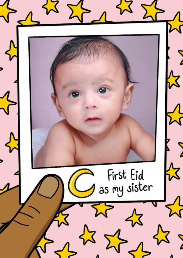 Cute Eid Card - For Sister - First Eid created by TeePee Creations