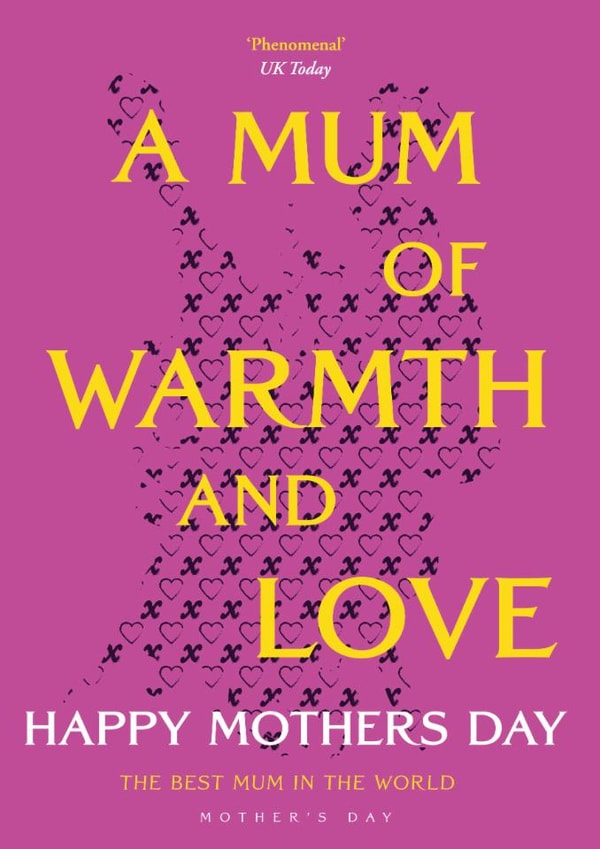 Fun Mother's day Card - ACOTAR - A Mum Of Warmth And Love created by Cards from Designers