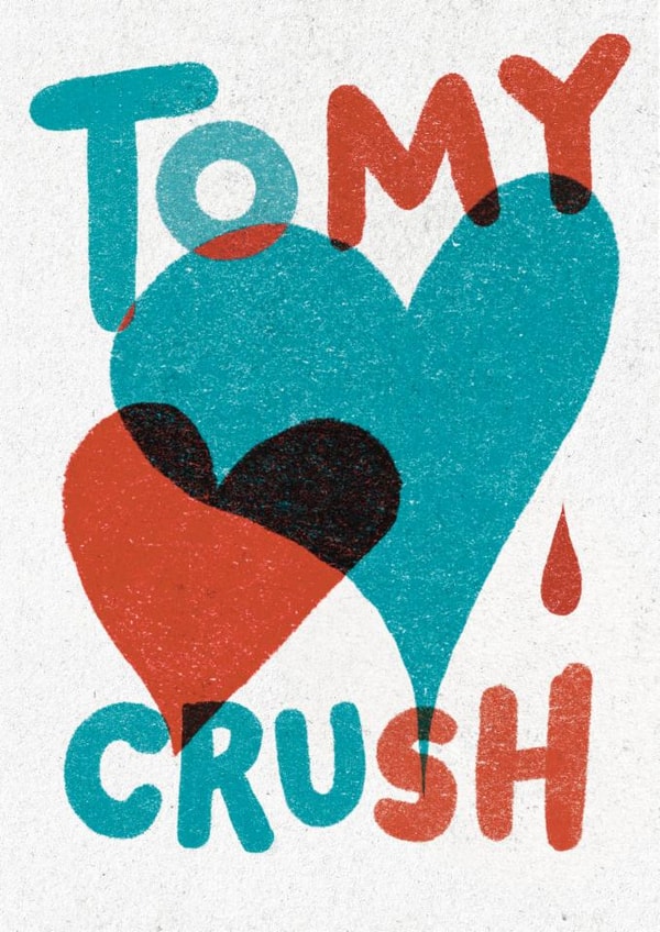 Cute Anniversary Card - To My Crush - Hearts created by Pretty Pretty Bad