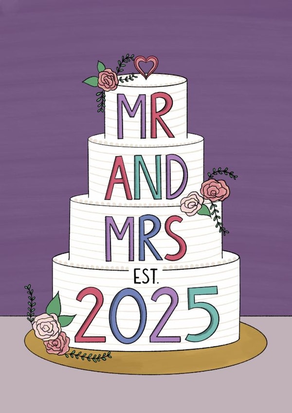 Classic Engagement/Wedding Card - Mr And Mrs - 2025 created by Purva Chawan