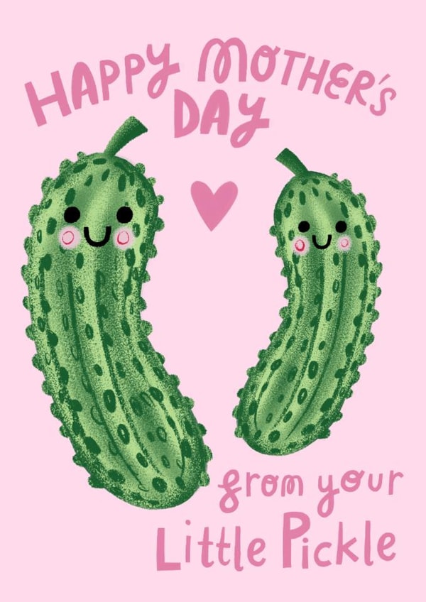 Cute Mother's Day Card - Little Pickle created by @AimeeStevens.Design