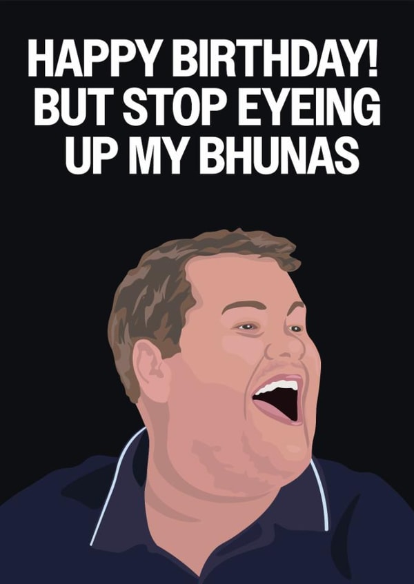 Funny Birthday Card - Smithy - Birthday Bhunas created by Hello Sausage