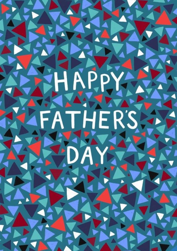 Classic Father's Day Card - Geometric Design created by Pear Tree Press