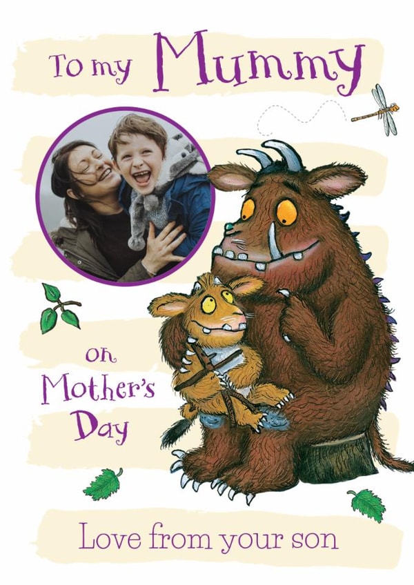 Personalised Gruffalo Mother's Day Photo Card from Son created by Danilo