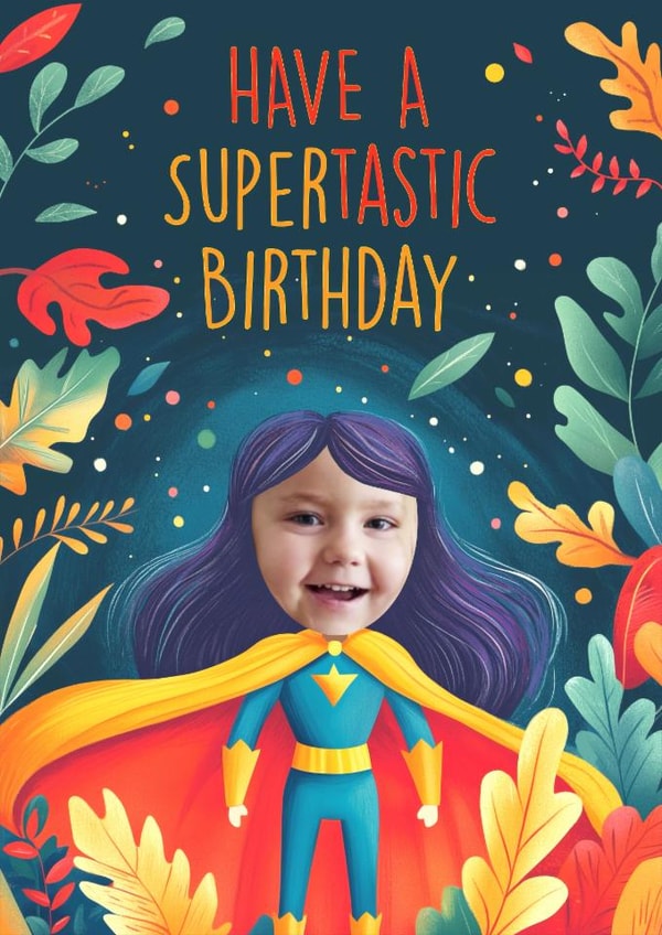 Cute Birthday Card - Superhero - For Her created by Bellollage