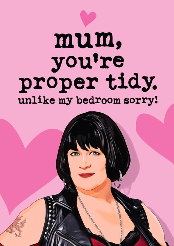 Nessa Mother's Day/Birthday Card - Nessa - Proper Tidy created by Mrs Best Paper Co.