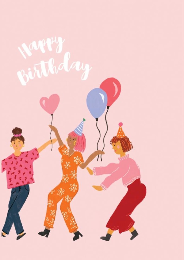 Cute Birthday Card - For Her - Female Friends created by Zoe May Designs