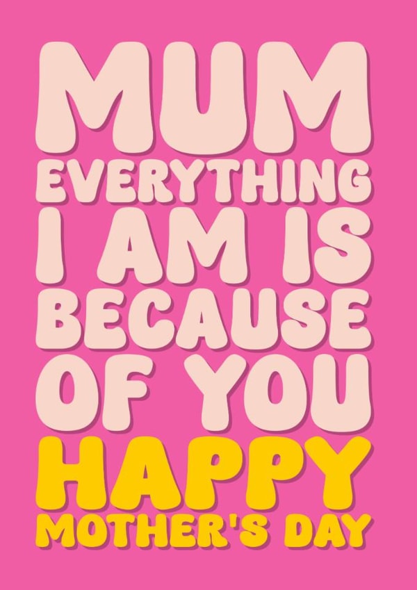 Heartfelt Mother's Day Card - Everything I Am created by Blind Faith