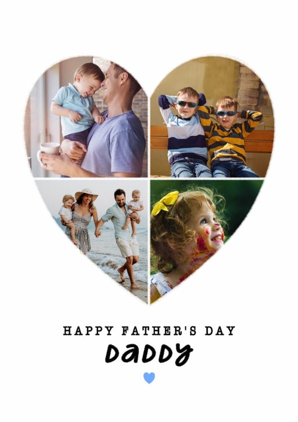 Classic Father's Day Card - Daddy - Heart Frame created by @HurrayHaus