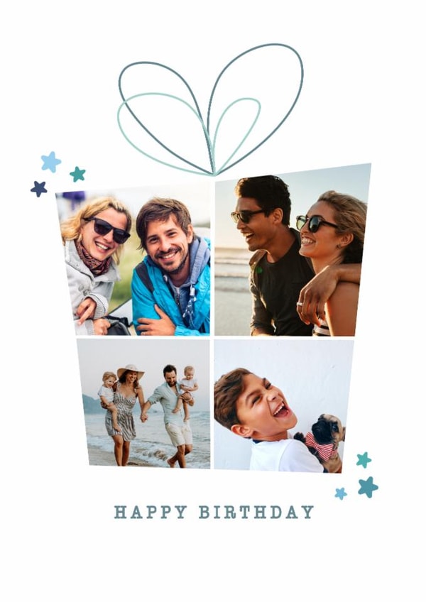 Classic Birthday Card - Present Photo Card created by @hollielonglanddesigns