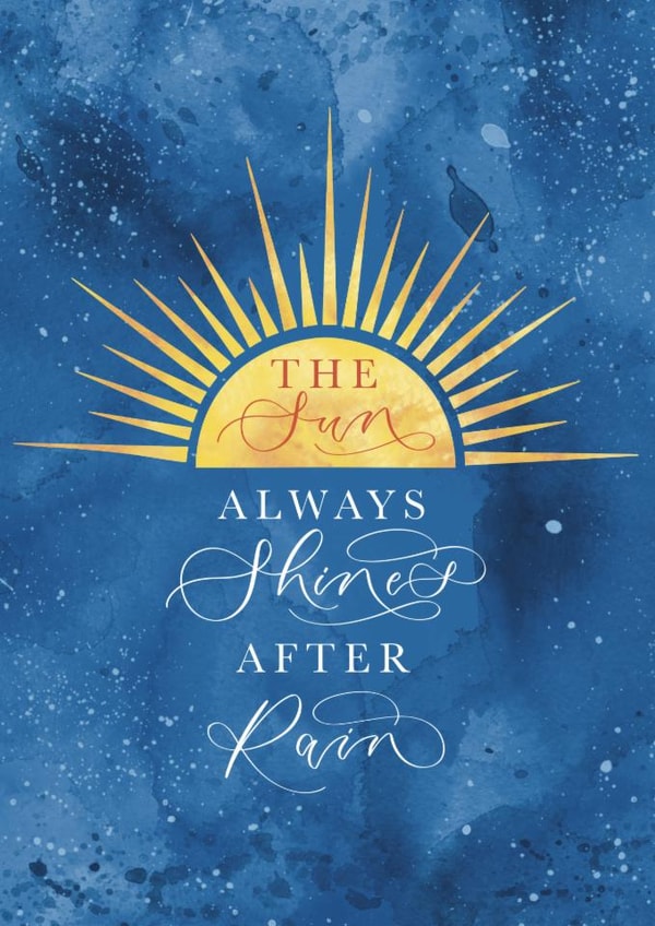 Classic Thinking Of You Card - Sun - Rain created by The Amyverse