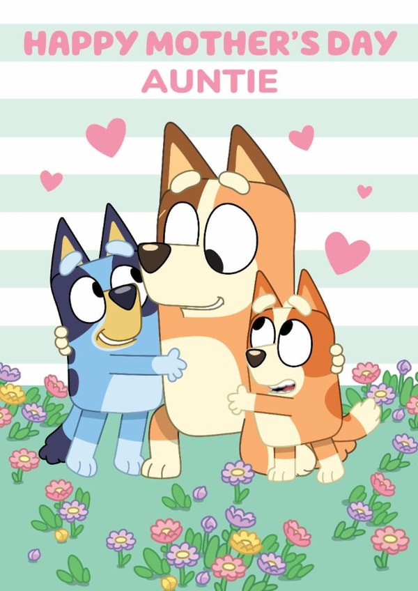 Cute Bluey Mother's Day Card for Auntie created by Danilo