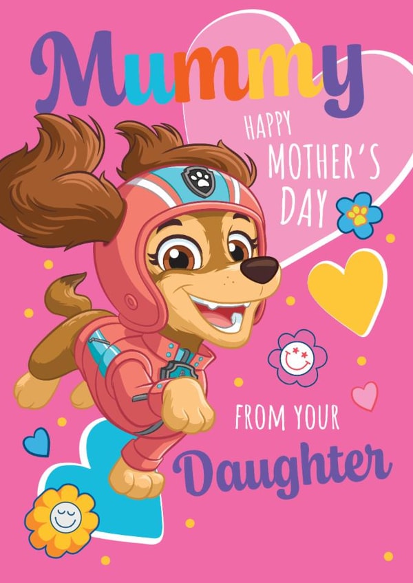 Cute Paw Patrol Mother’s Day Card for Mummy – From Daughter created by Danilo