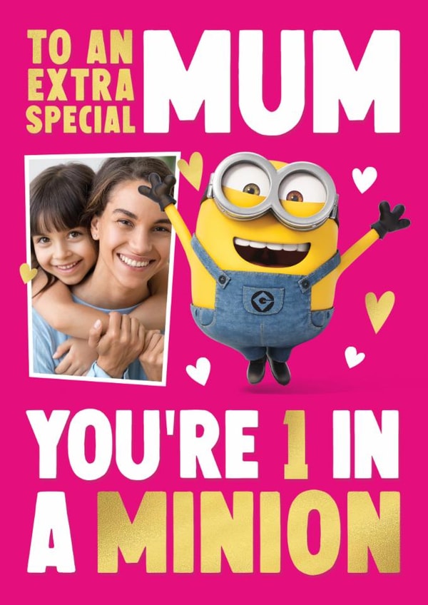 Personalised Minions Mother’s Day Photo Card – You’re 1 in a Minion created by Danilo