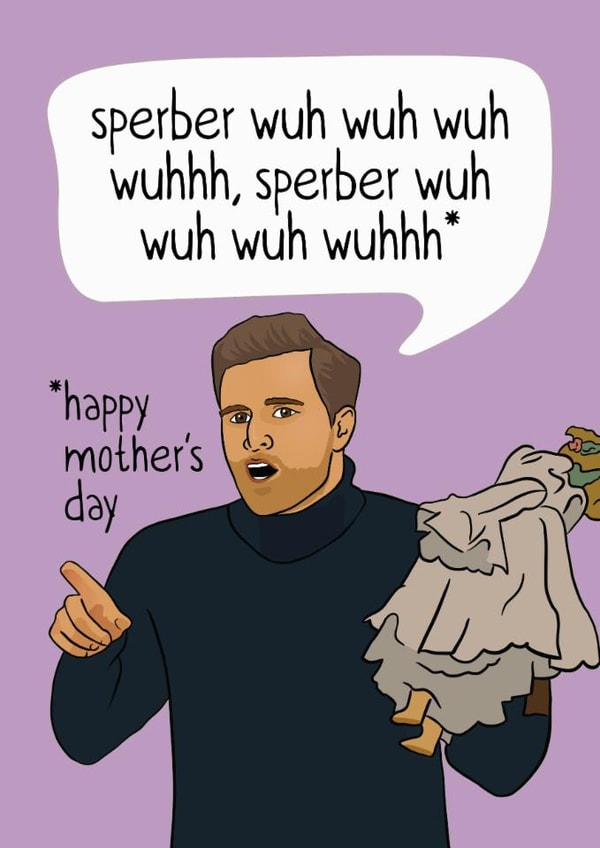 Funny Mother's Day Card - The Traitors - Alexander Singing created by Woody's Design