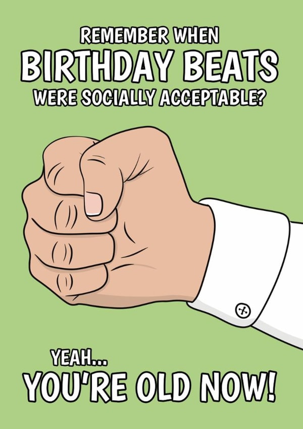 Fun Birthday Card - Birthday Beats - 90s Humour created by @Cupsie's Creations