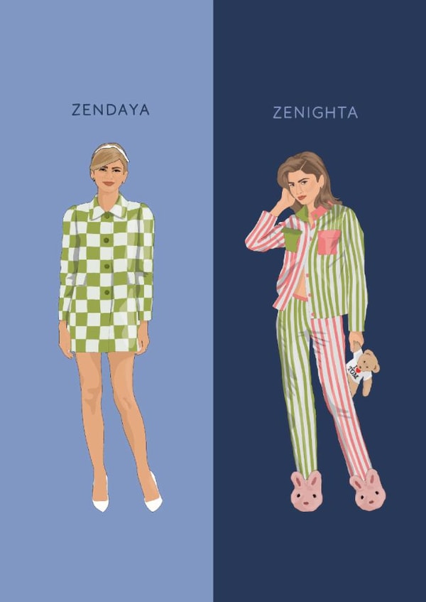 Funny Birthday/Just Because Card - Zendaya - Zenighta created by Chloë Langer