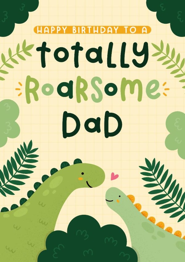 Cute Birthday Card - Dinosaurs - From the Kids created by Joanne Hawker