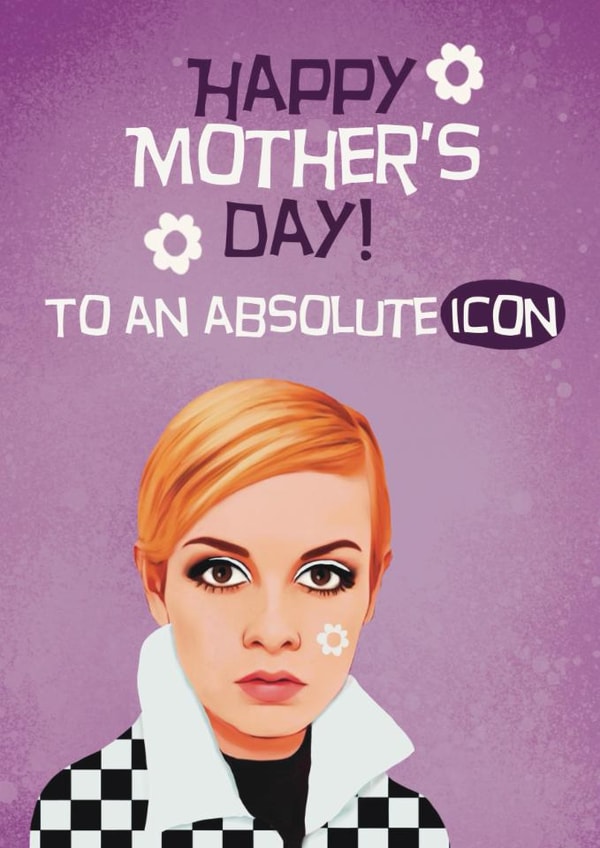 Pretty Mother's Day Card - Twiggy created by Giddy Kipper