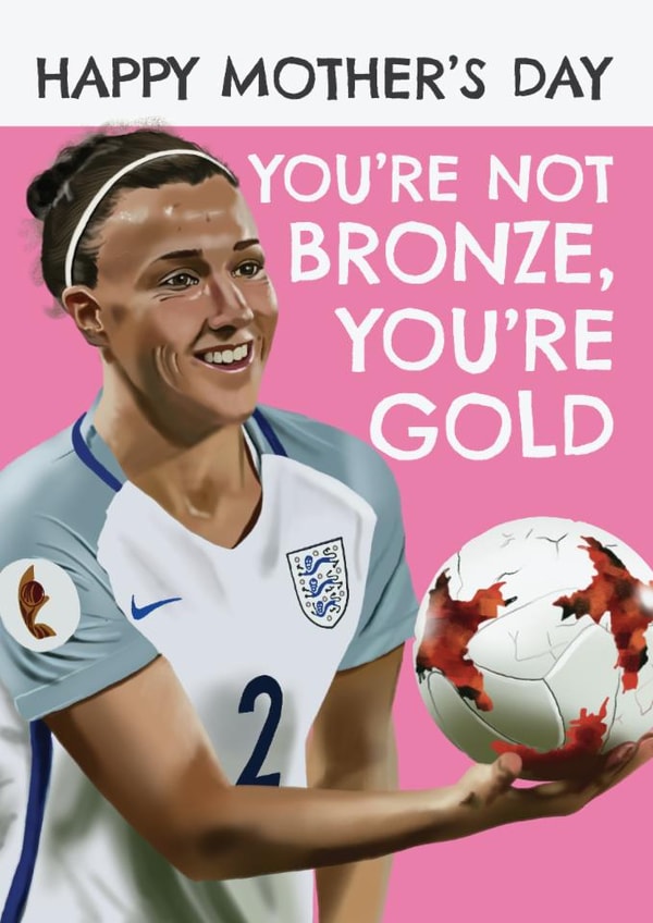 Fun Mother's Day Card - Lucy Bronze - Lioness created by AbiGoLucky