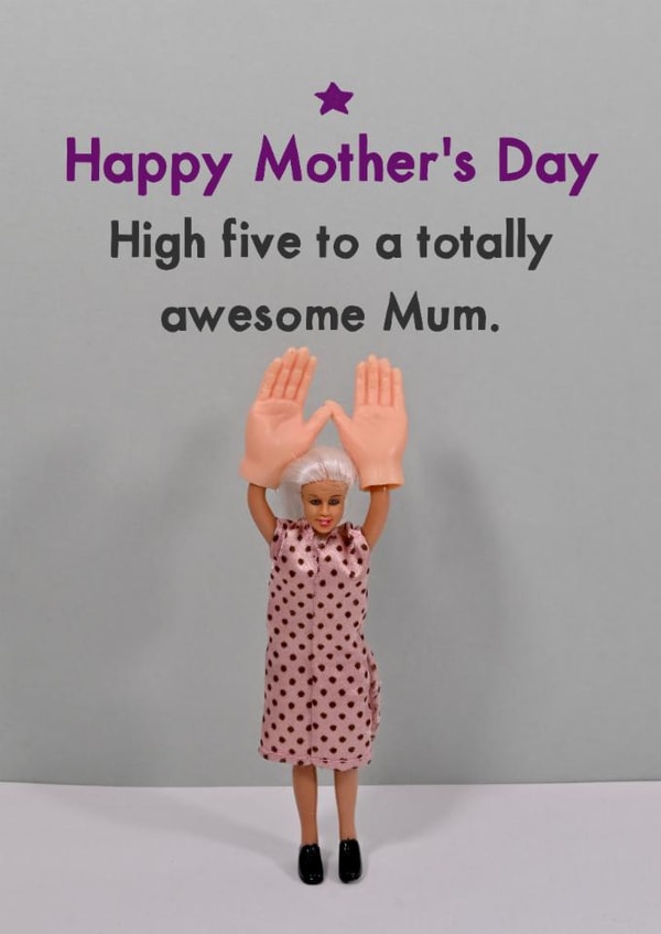 Fun Mothers Day Card - High Five Mum created by Bold & Bright Cards
