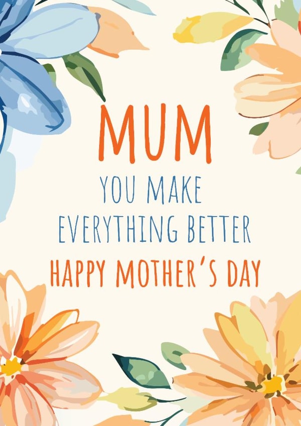 Floral Mother's Day Card created by AG77 Design